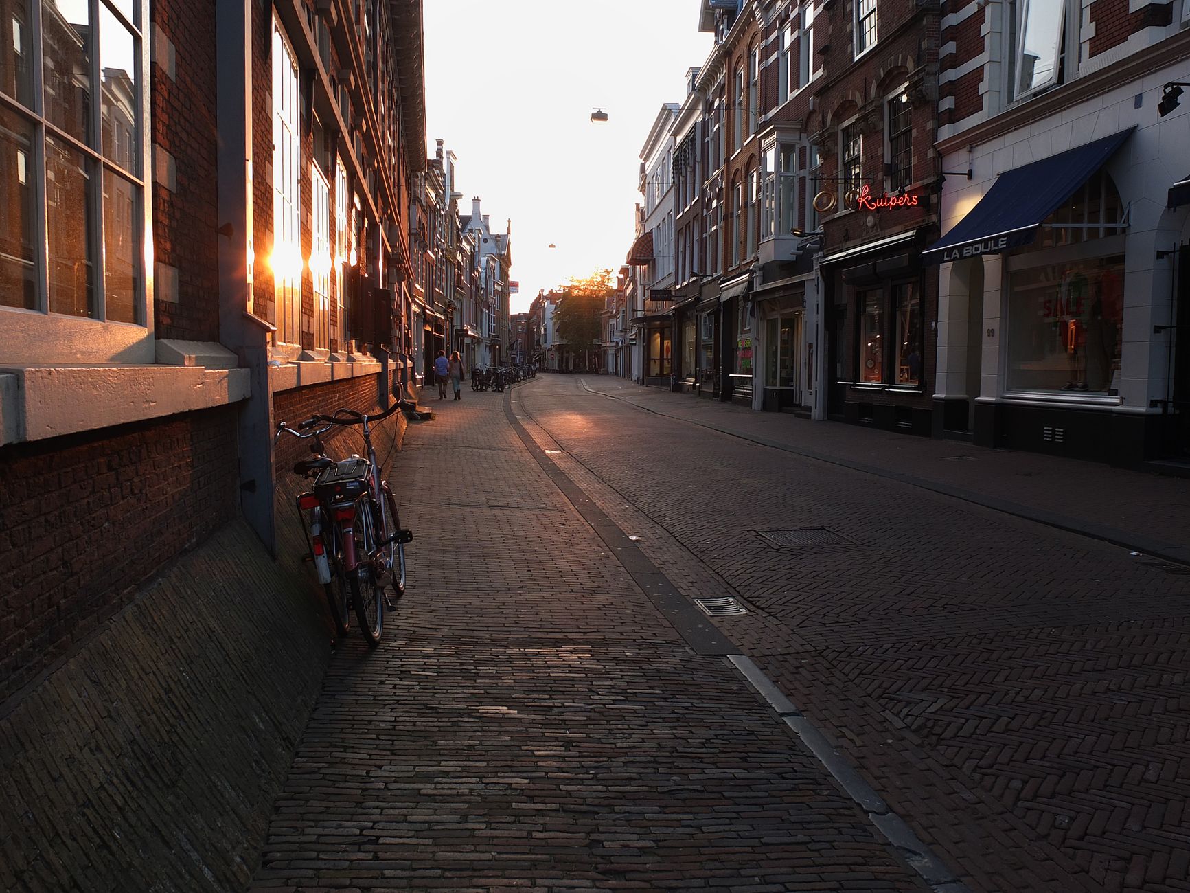 summer evening city street Netherlands