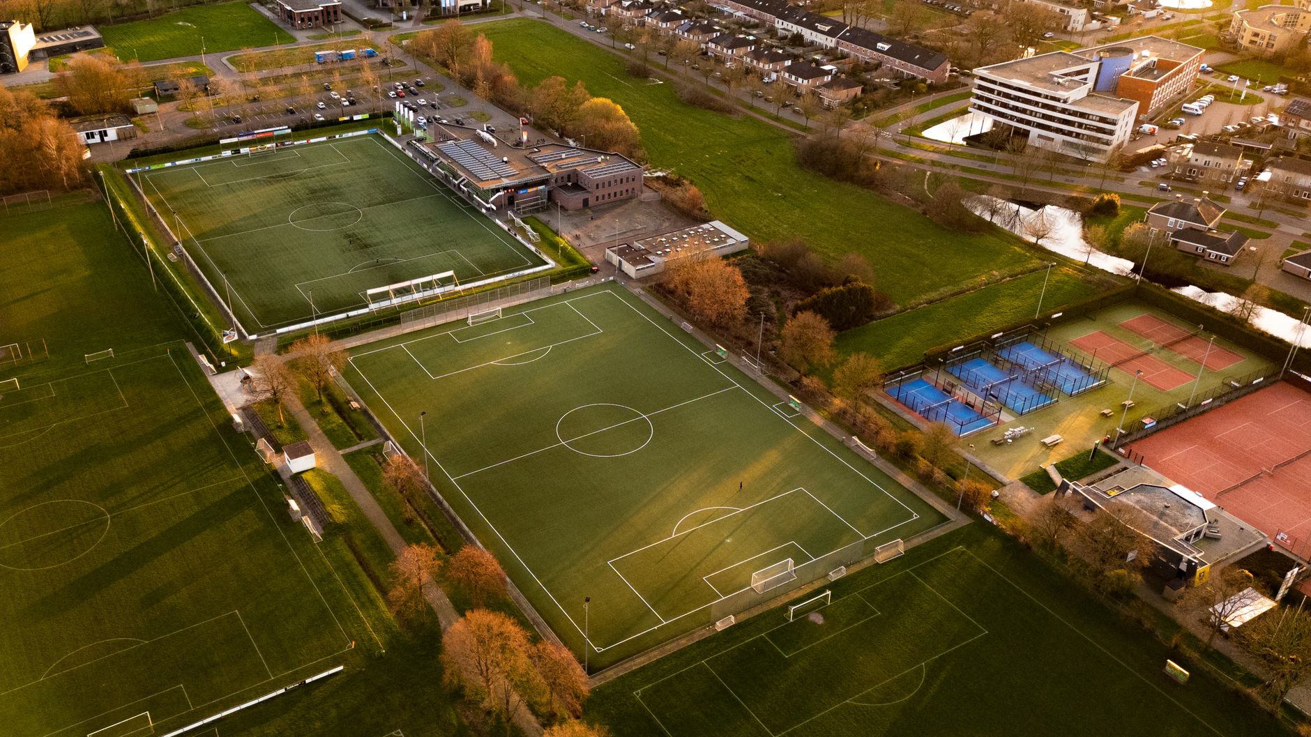 summer soccer field
