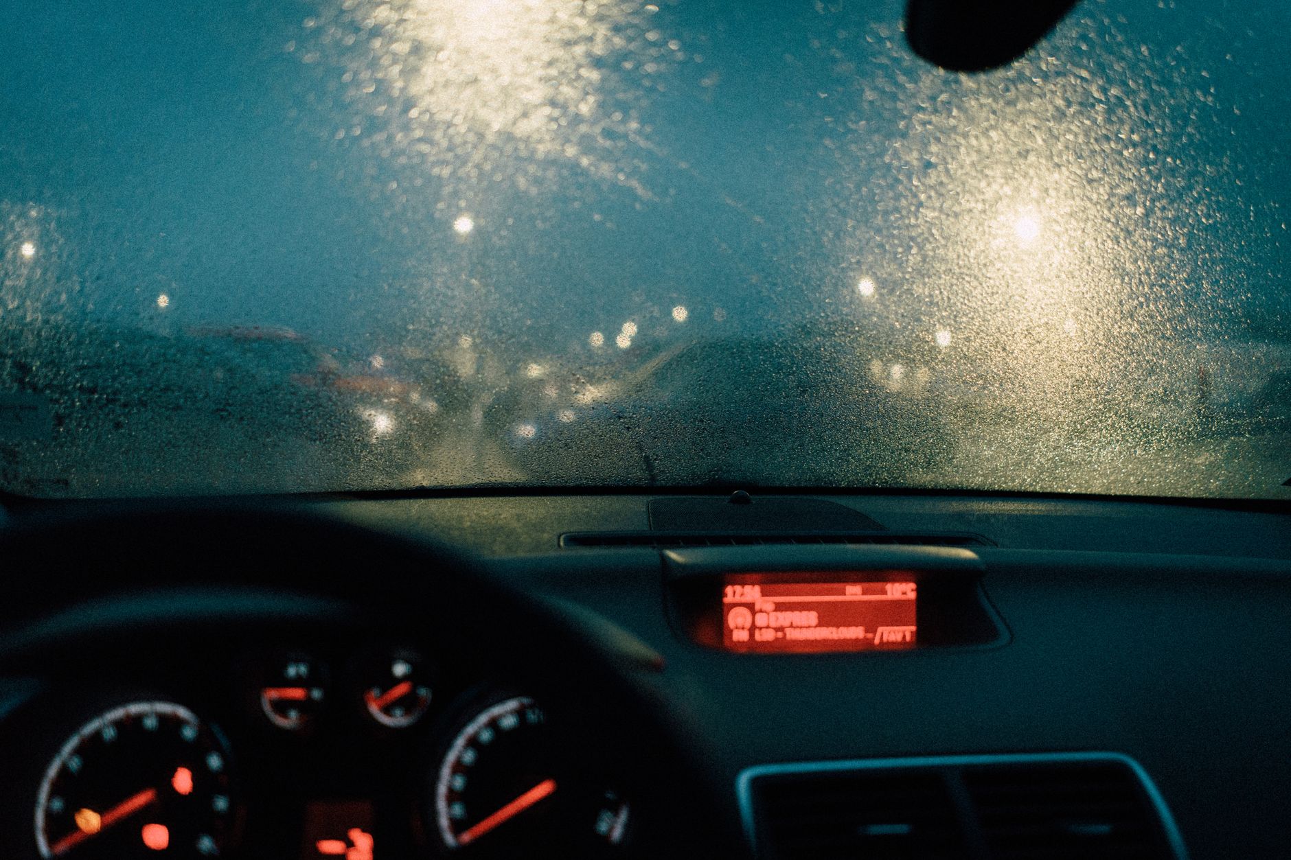 summer rain driving safety