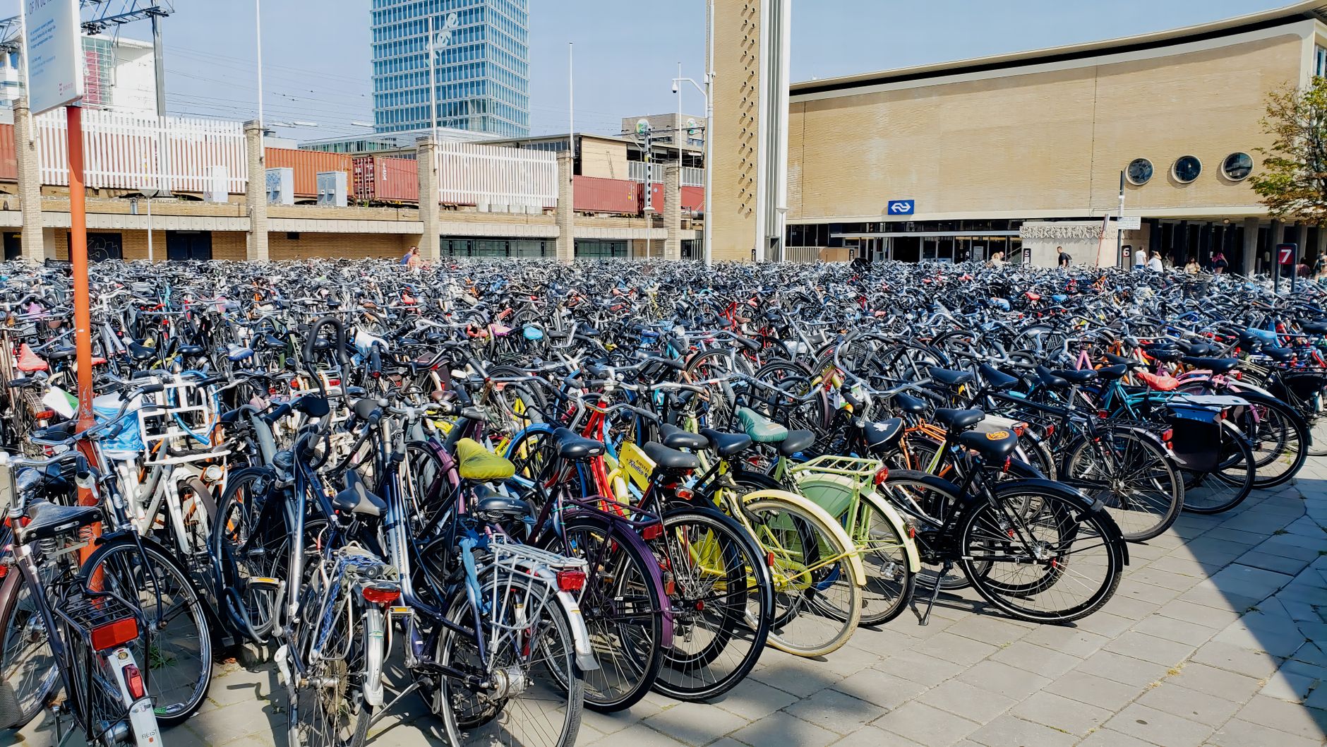 summer street scene in Eindhoven