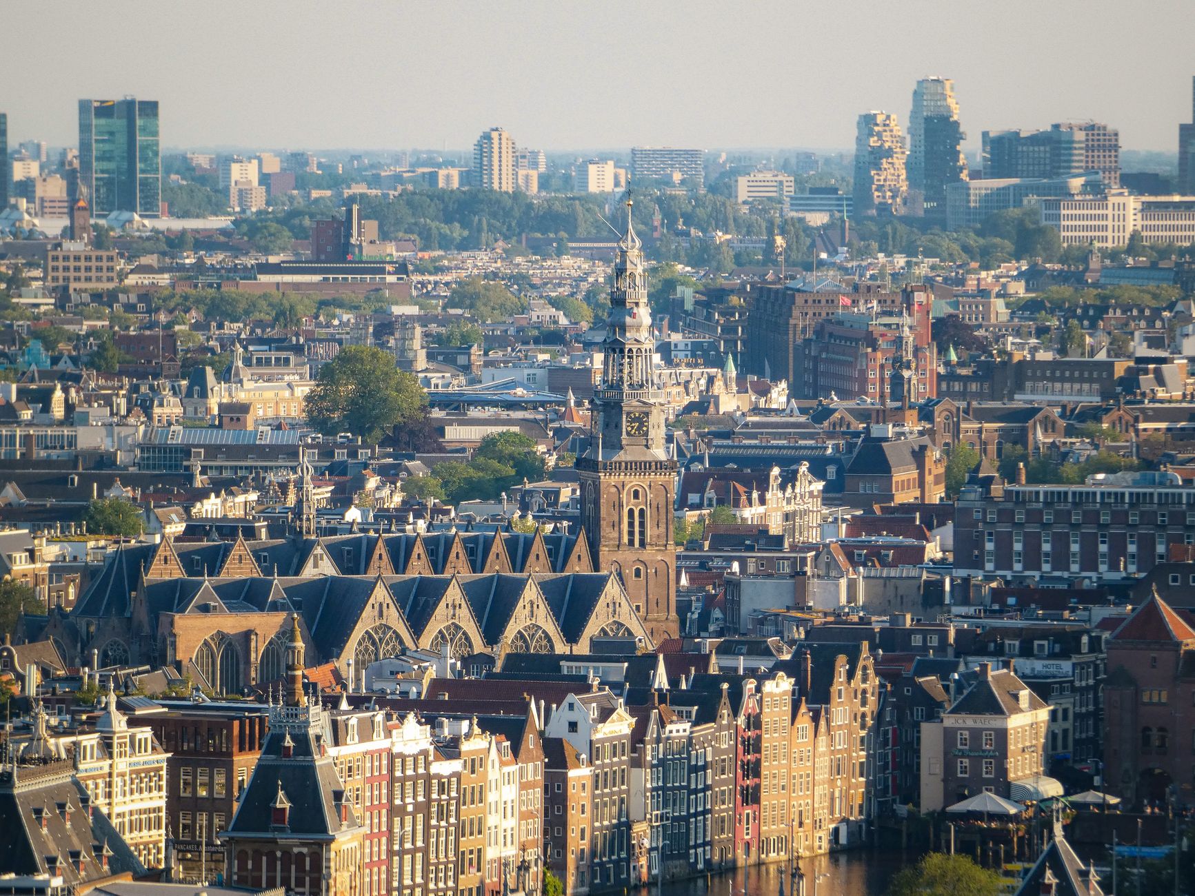summer city skyline