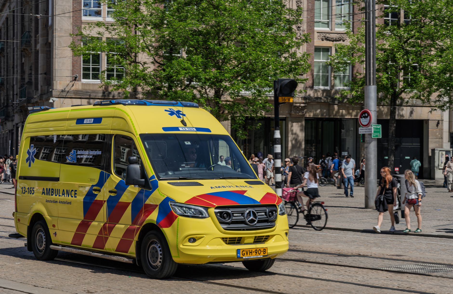 ambulance summer city Netherlands