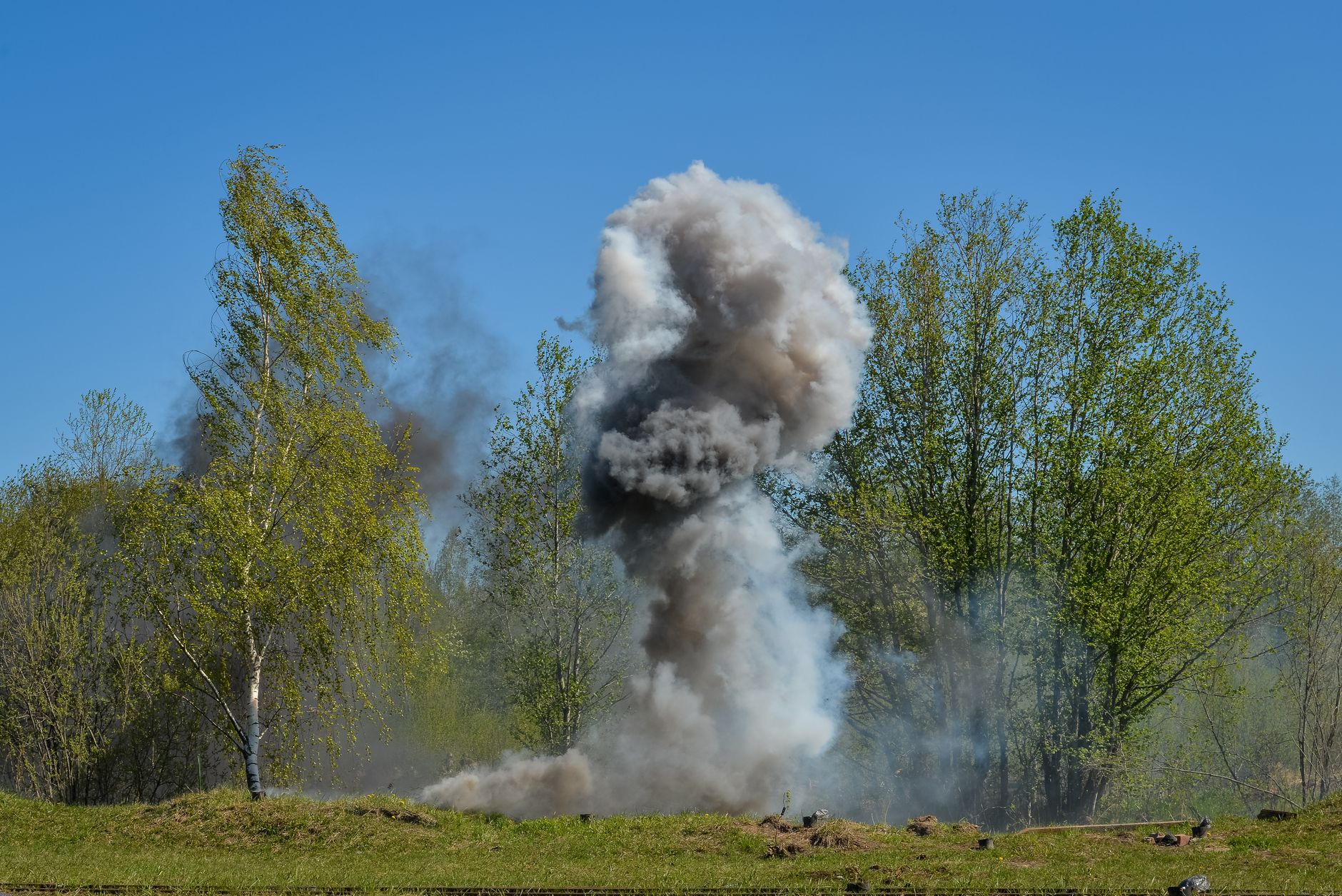 summer explosion scene